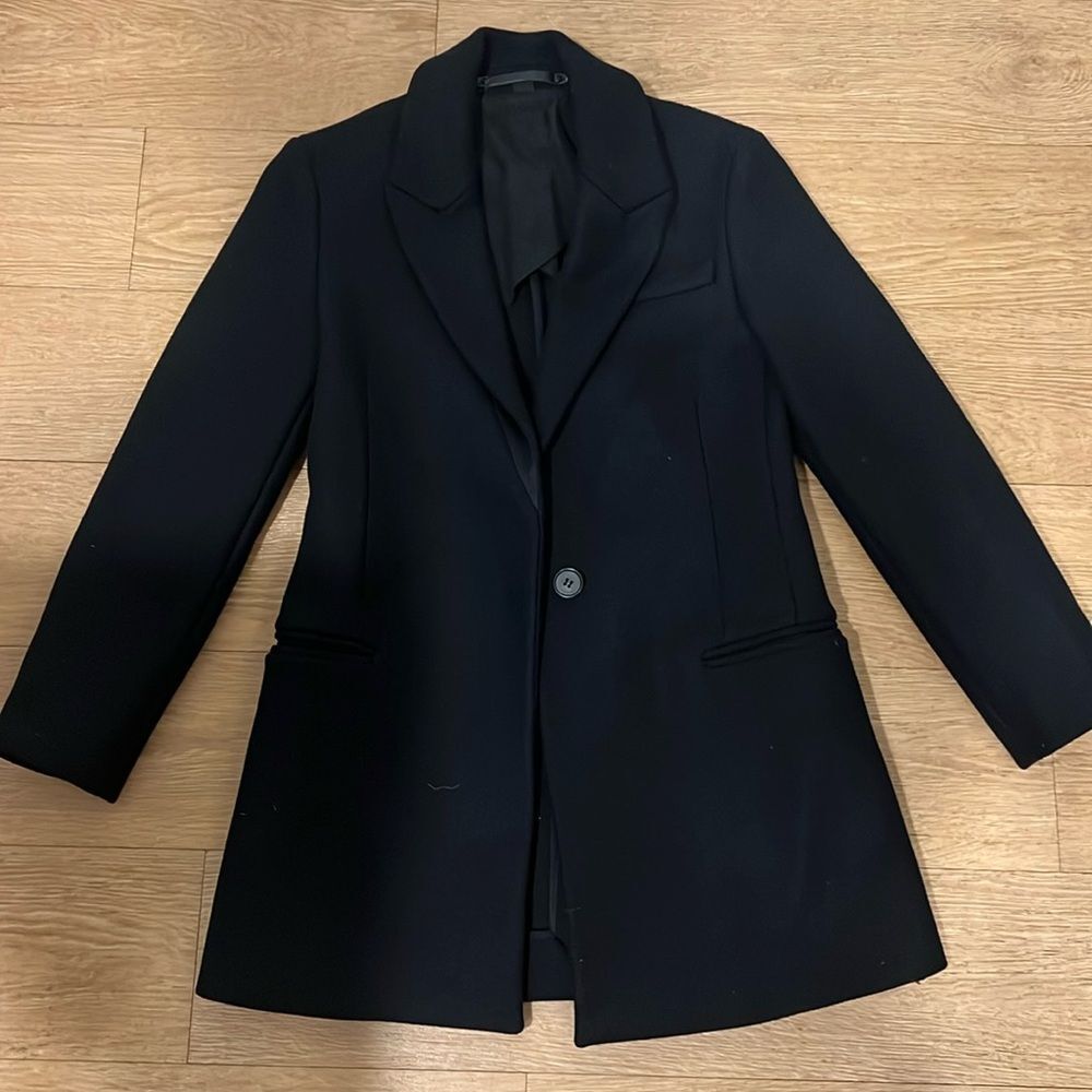 All Saints Wool Pea Coat Blazer ~ Italian Cloth